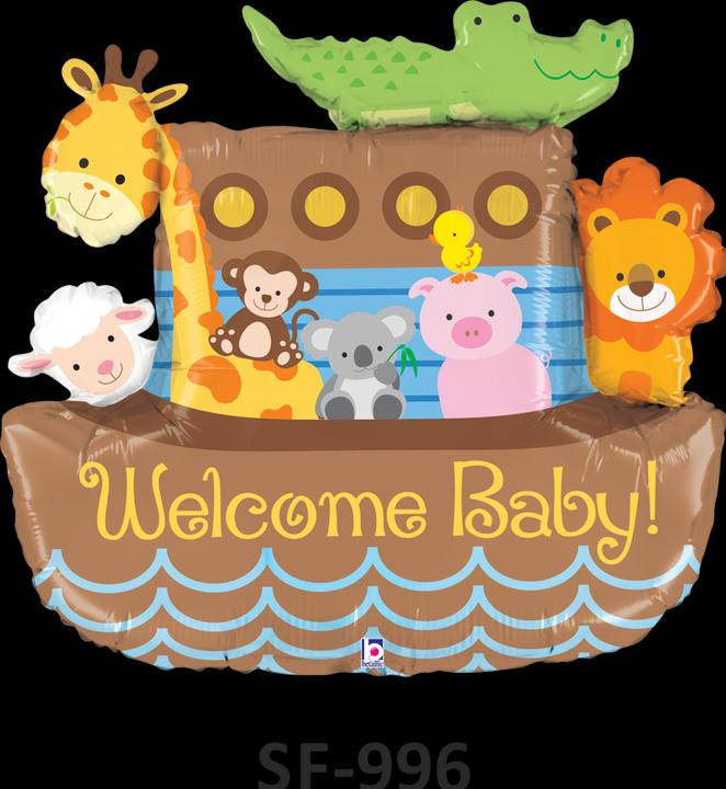 Actual product image Grabo Balloons Alu balloon - Noah's Ark (94cm) (1 x)