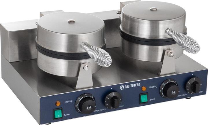 Actual product image Gastro Hero Waffle iron, round, double