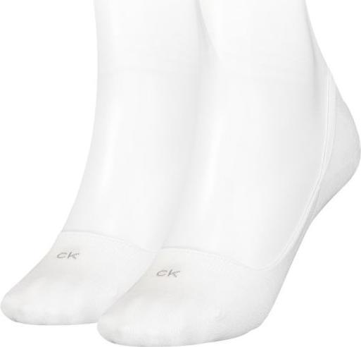Immagine prodotto Calvin Klein Womens Logo Calzini da donna 2 Pack Footie, Bianco, 39/42 (39 - 42)