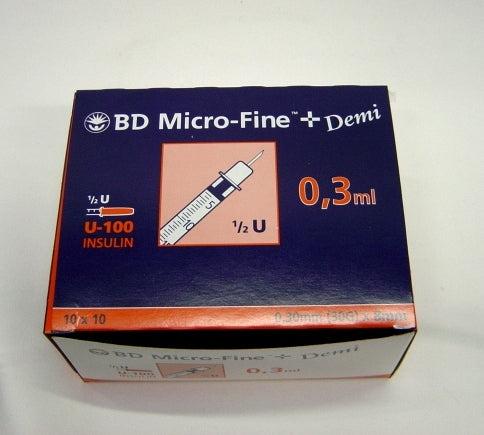 Produktbild BD U100 Insulin Spritzen (Insulinspritze)