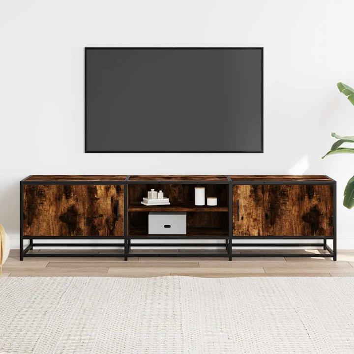 Produktbild VidaXL TV Schrank Lowboard Fernsehschrank Fernsehtisch TV Möbel Räuchereiche (160 x 35 x 41 cm)