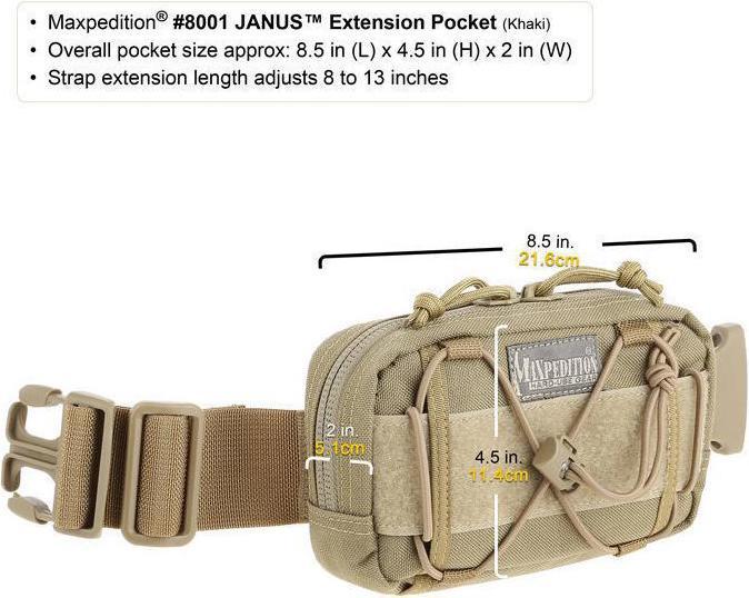Produktbild Maxpedition JANUS Extension Pocket