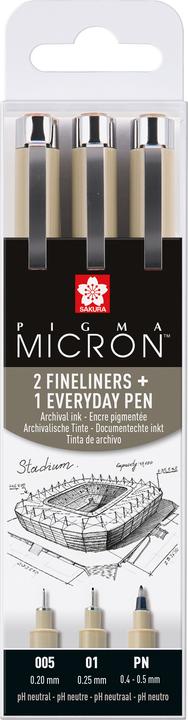 Immagine prodotto Sakura Fineliner Pigma Micron Urban 3 pezzi (Nero, 3 x)