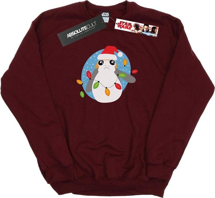 Star Wars The Last Jedi Porg Christmas Lights Sweatshirt (M)