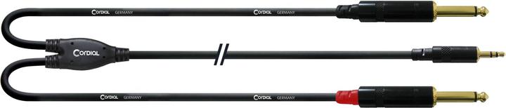 Immagine prodotto Cordial CFY 3 WPP - Cavo adattatore a Y (3 m, Jack 6,3 mm, Connettore da 3,5 mm (AUX))