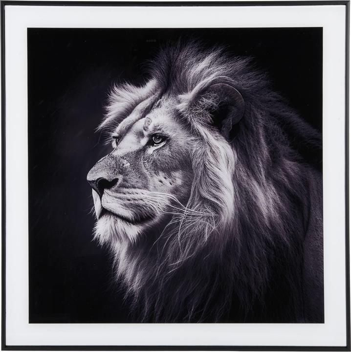 Actual product image present time glass photo frame lion