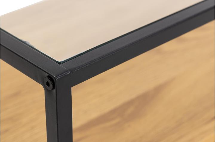 Actual product image AC Design Randolf console table 120 cm x 40 cm, nature/black
