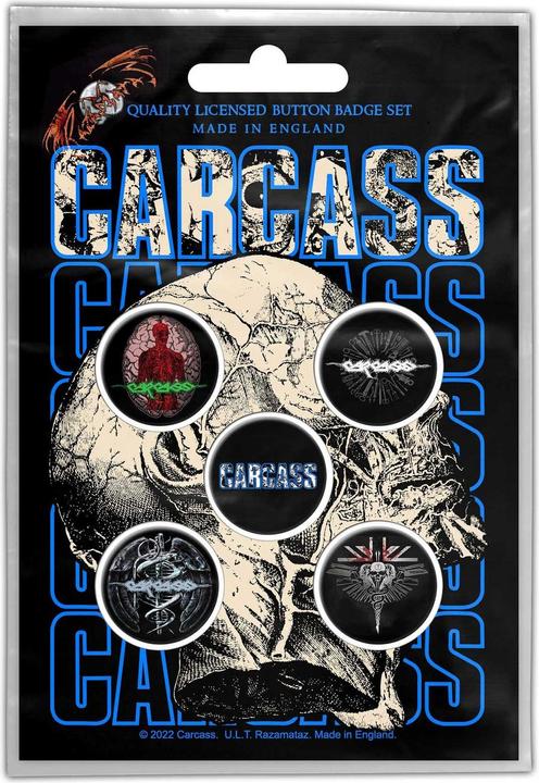 Actual product image Universal Textiles Necro Head Badge Set (Pack of 5)