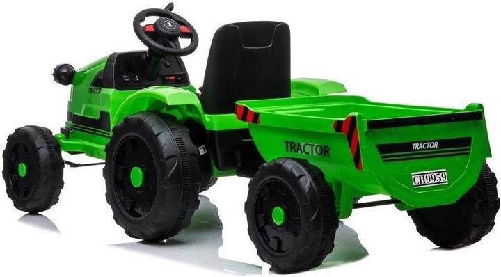 Productafbeelding Lean Toys Elektrische kindertractor met aanhanger CH9959 groen (12 V)