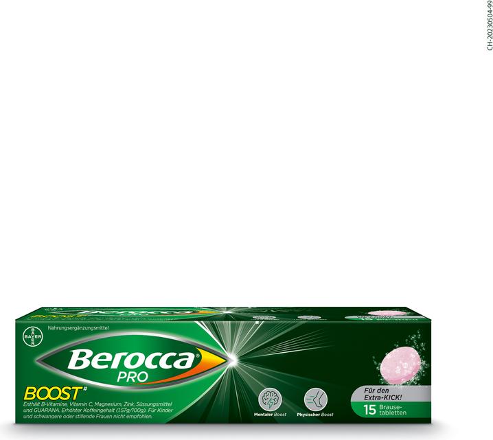 Actual product image Berocca PRO Pro Boost (15 Piece, Effervescent tablet, 100 g)