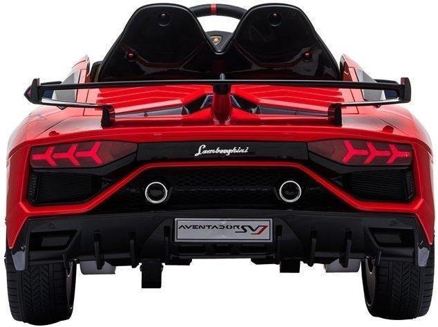 Productafbeelding Lean Toys Dubbele elektrische auto voor kinderen Lamborghini Aventador rood