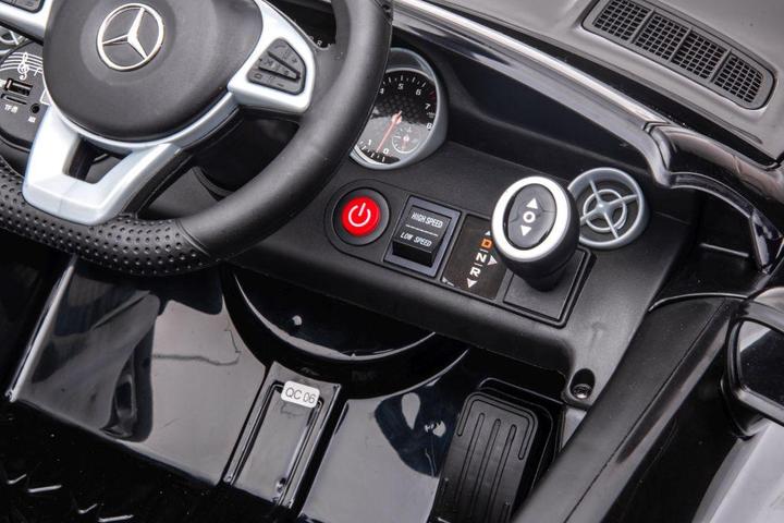 Productafbeelding Lean Toys Tweezits elektrische auto voor kinderen Mercedes SLC 300, wit