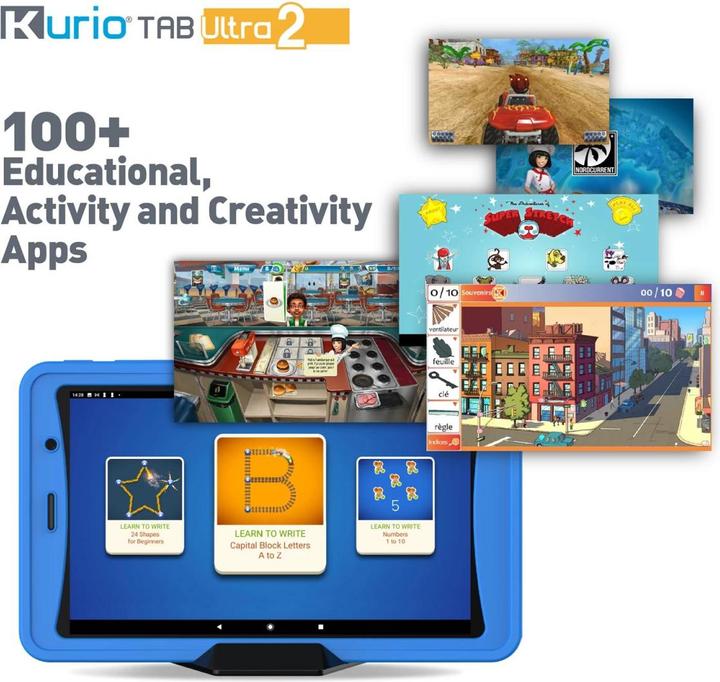 Productafbeelding KD Toys Kurio Tab Ultra 2 blauw (Frans, Italiaans, Duits)