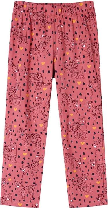 Immagine prodotto VidaXL Pigiama per bambini con maniche lunghe rosa scuro 116,Materiale: 95 (116)