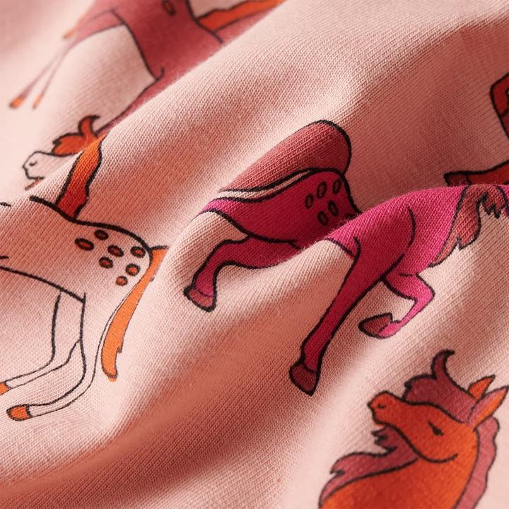 Produktbild VidaXL Kinderpyjama mit Langen Ärmeln Hellrosa 128,Material: 95 (128)
