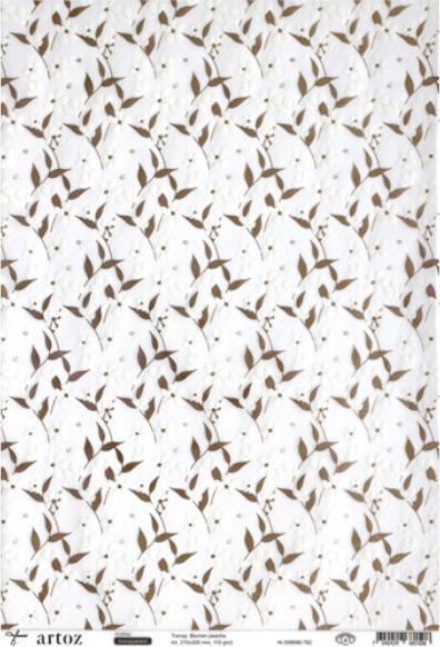 Produktbild Artoz Aufkleber transparente Blumen Peache