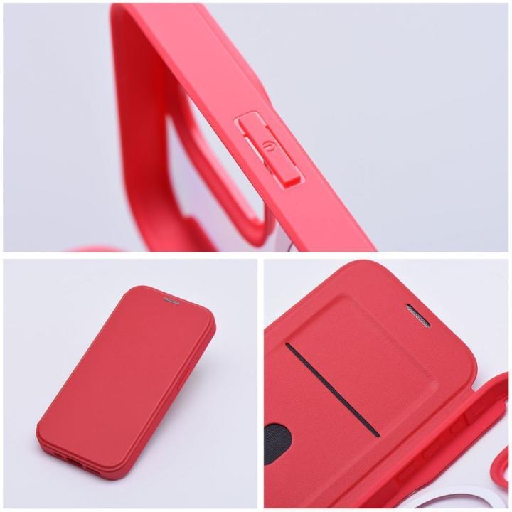 Actual product image OEM Book case SMART MAG Book case compatible with MagSafe for IPHONE 16 Pro red (Apple iPhone 16 Pro)