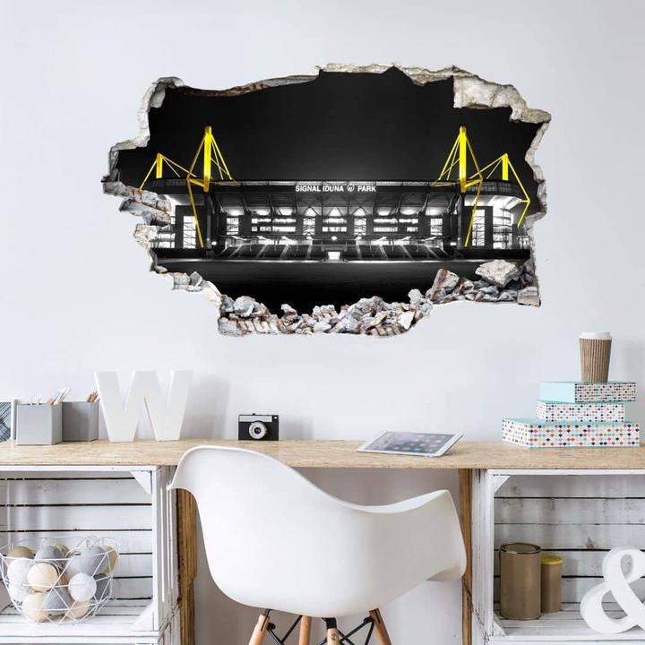 Produktbild Borussia Dortmund 3D BVB Signal Iduna Park bei Nacht (100 x 61 cm)