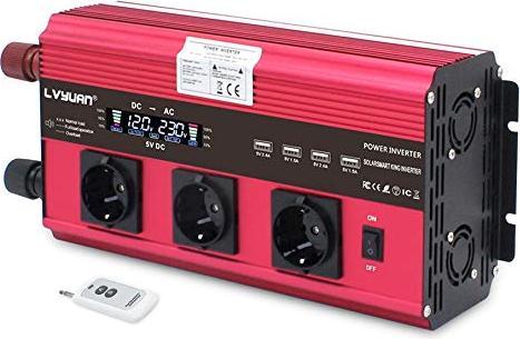 Produktbild Lvyuan Wechselrichter 2500W / 5000W Spitze 12V 230V