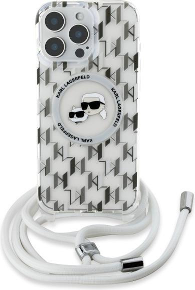 Produktbild Karl Lagerfeld KLHMP16XHCKCKLCT iPhone 16 Pro Max 6.9" transparent hardcase IML Crossbody Monogra (Apple iPhone 16 Pro Max)