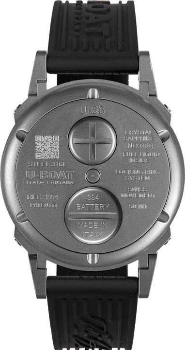 Immagine prodotto U-Boat 3354 U-65 44mm SS White (Orologio da polso analogico, Fatto in Svizzera)