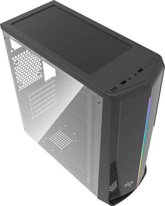 Produktbild Darkflash Tech Aigo RAINBOW 6 computer case (black) (mATX, ATX)