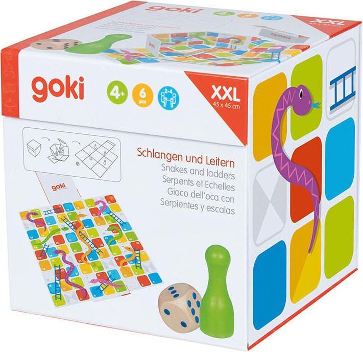 Produktbild Goki XXL Schlangen & Leitern im Würfel zum Aufklappen