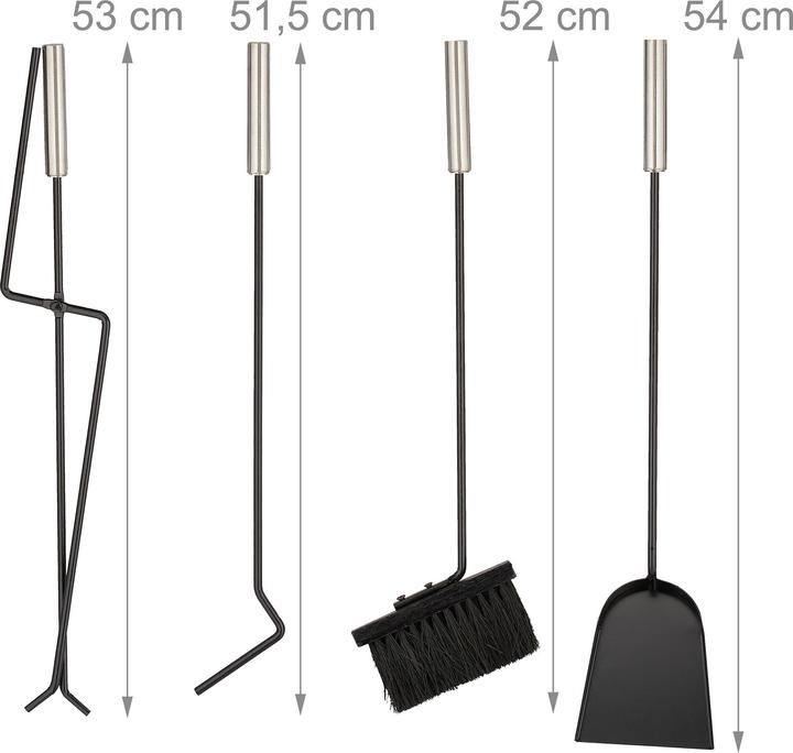 Produktbild Relaxdays 5-tlg. Kaminbesteck-Set (22 x 15 x 61 cm)