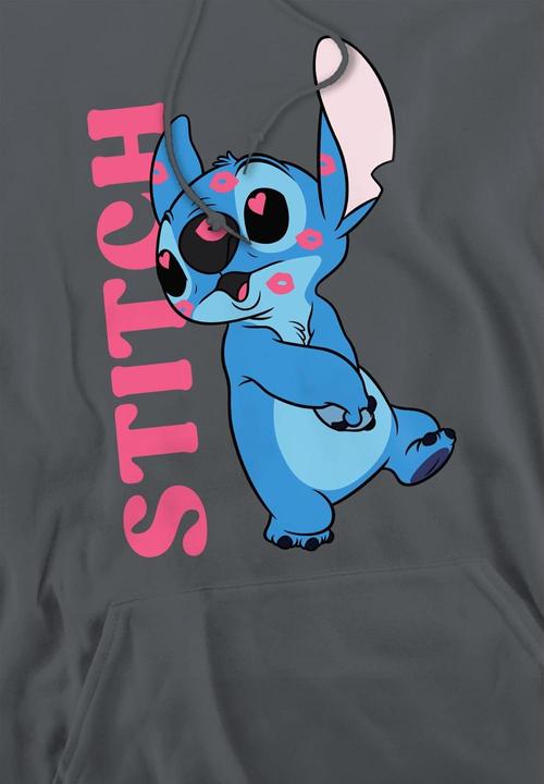 Immagine prodotto Lilo & Stitch Covered In Kisses Felpa con Cappuccio Uomo (S)