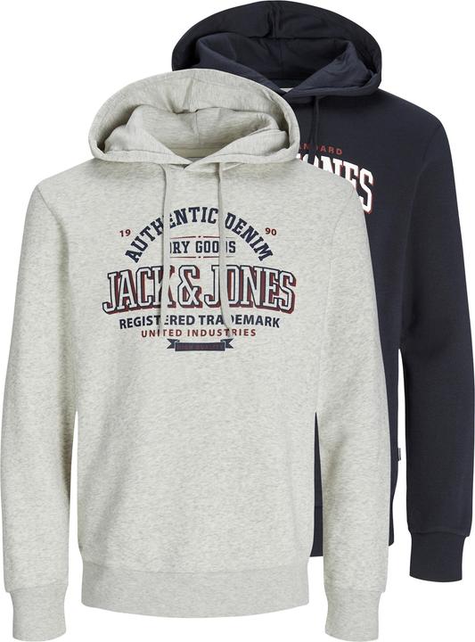 Jack & Jones JJELOGO SWEAT HOOD 2 COL 24/25 2PK MP