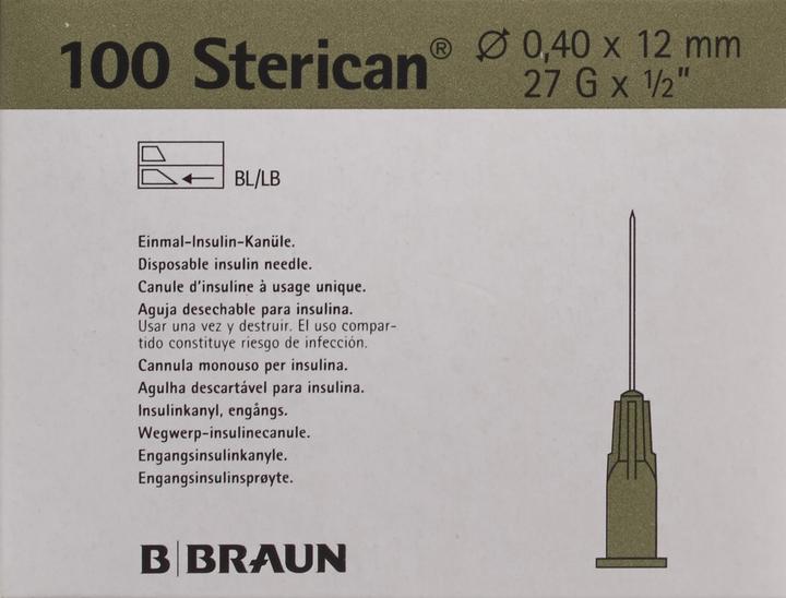 Produktbild B.Braun Nadel 27G 0.40 x 12mm grau Luer, 100 Stück