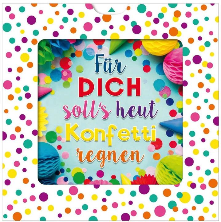 Actual product image Susy Card Birthday Card Confetti 15 x 15 cm (2 pcs.)