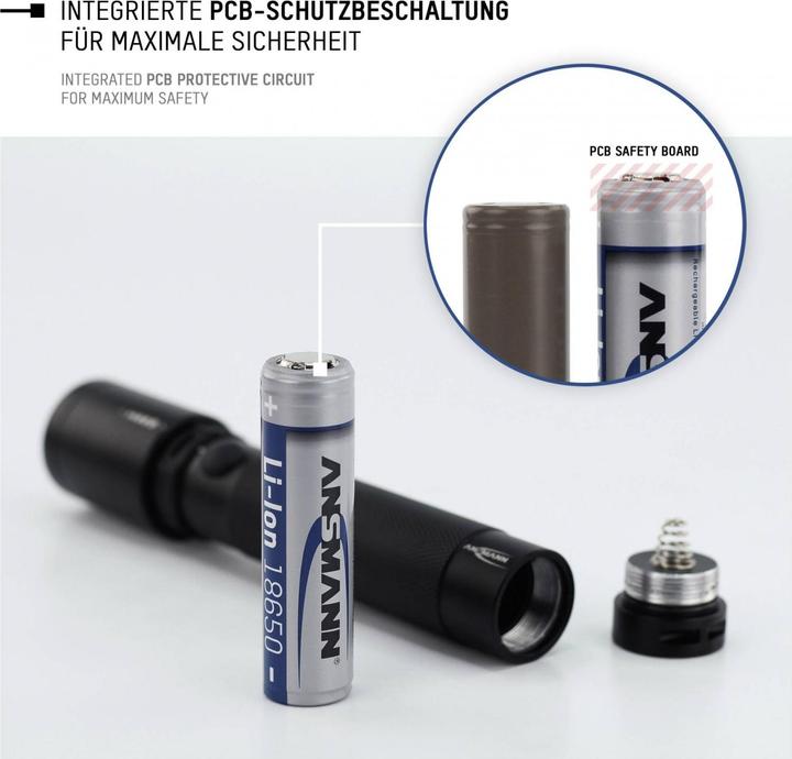 Immagine prodotto Ansmann Batteria agli ioni di litio 18650 (1 pz., 18650, 3400 mAh)