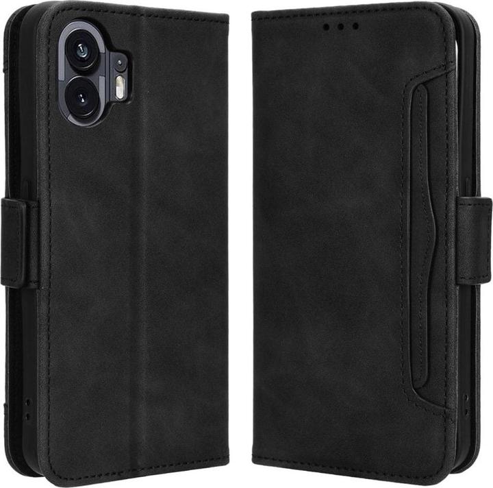 Cover-Discount Nothing Phone (2) - Etui mit vielen Kartenfächer schwarz (Nothing Phone (2))