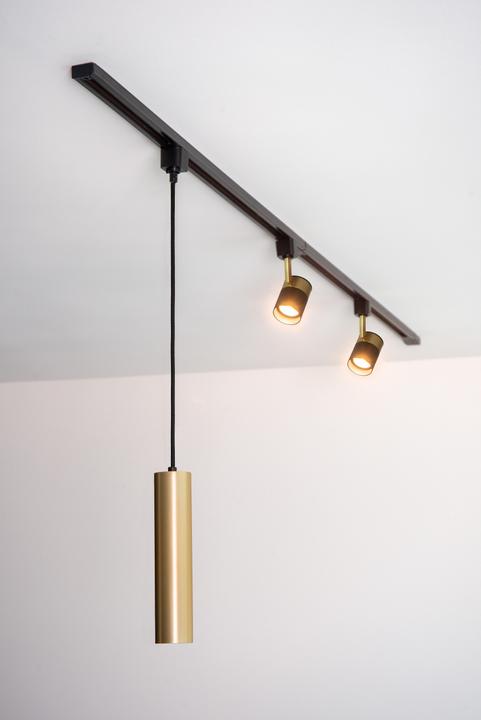 Immagine prodotto Lucide Pendente TRACK FLORIS - Sistema a binario - 1xGU10 - Oro opaco / ottone 09955/01/02 (GU10)