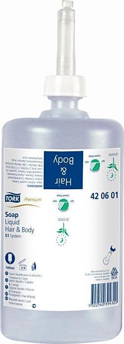 Actual product image Tork Shower Cream Liquid Soap 1,0 l (Liquid soap, 1000 ml)