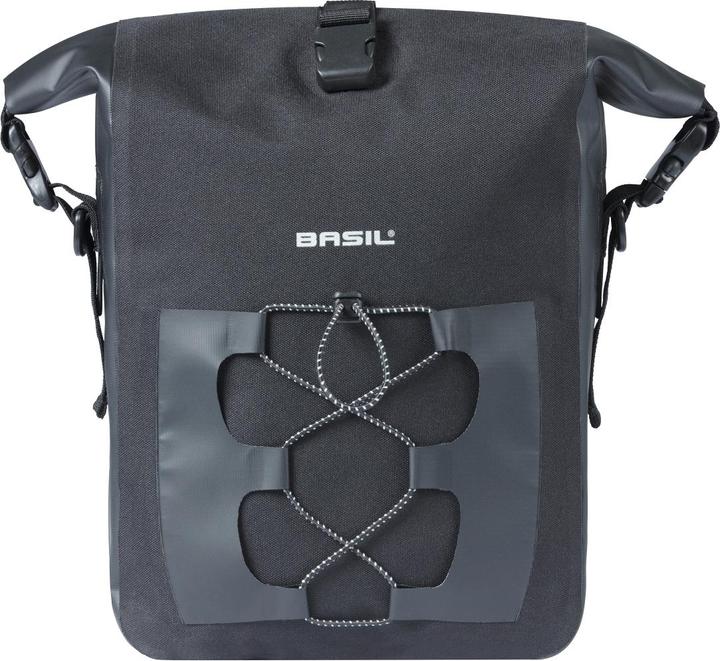 Actual product image Basil Navigator Waterproof M, single bag, 14L, black (14 l, Luggage carrier bag)