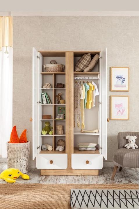 Produktbild Cilek Natura Baby Kleiderschrank 2-türig (104 cm)
