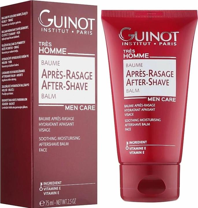 Actual product image Guinot Baume Apres-Rasage Moisturising Smoothing Aftershave Balm 75ml (Aftershave balm, 75 ml)