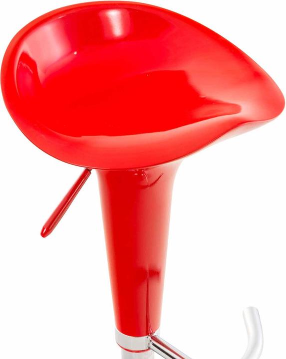 Produktbild CLP 2er Set Barhocker Saddle, rot