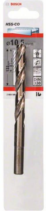 Produktbild Bosch Professional Zubehör Metallbohrer HSS-Co, DIN 338, 10,5 x 87 x 133 mm, 1er-Pack (5 mm)