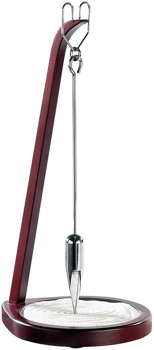 Immagine prodotto Infactory Pendolo a sabbia in legno/acciaio inox "Kerala (18,5 x 16,5 x 39 cm)