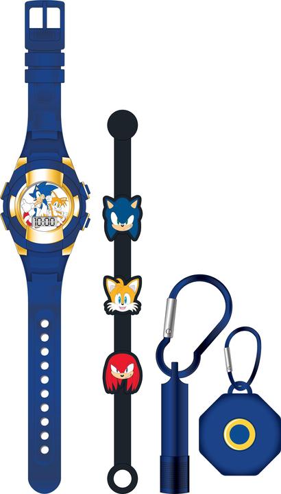 Accutime Montre-bracelet Sonic avec accessoires, montre LCD pour enfants avec affichage numérique, LED (Montre numérique)