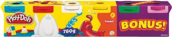 Actual product image Play-Doh 4+2 pack basic colours (6)