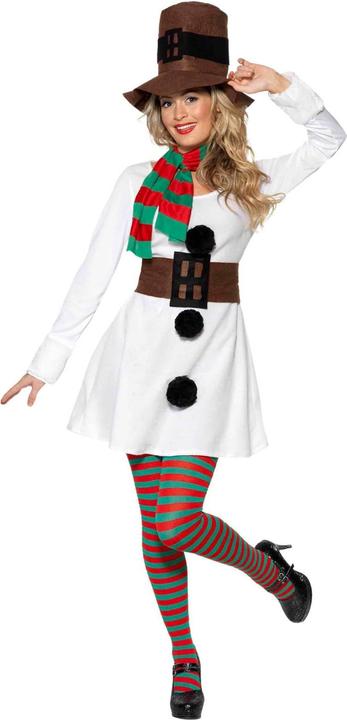 Actual product image Smiffys Womens/Ladies Miss Snowman Costume Set (M)