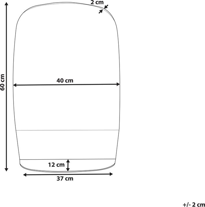 Actual product image Beliani Brannay (60 x 2 x 40 cm)