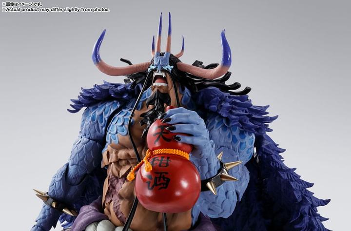 Actual product image Tamashii Nation One Piece S.H. Figuarts Actionfigur Kaido King of the Beasts (Man-Beast form) 25 cm