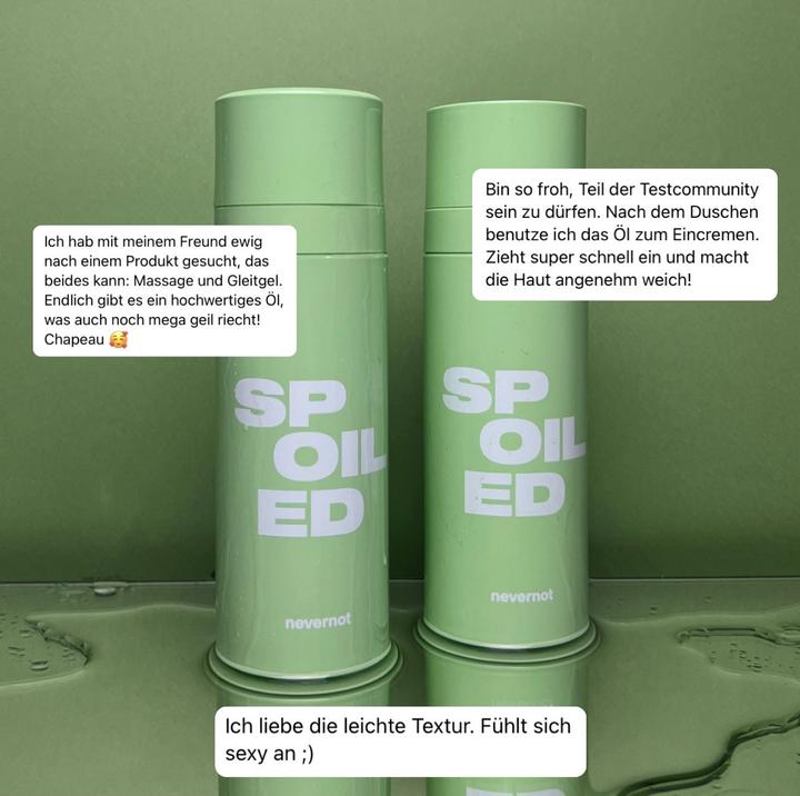 Produktbild NeverNot - SPOILED Massage- & Körperöl (100 ml)