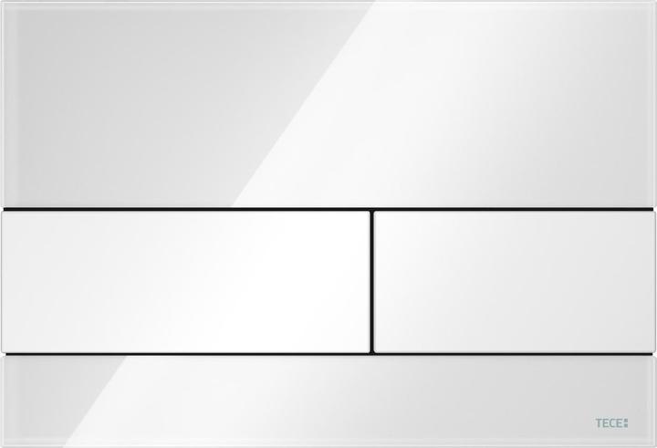 Produktbild TECE TECEsquare WC-Bettigungsplatte Glas fr Zweimengentechnik wei 9240800
