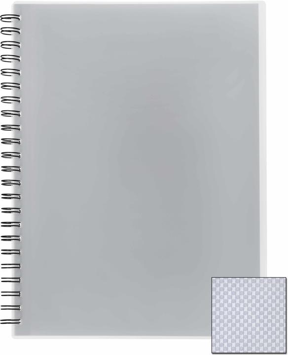 Actual product image Kolma A4 spiral notebook with 20 pockets colourless (A4, 1 x)